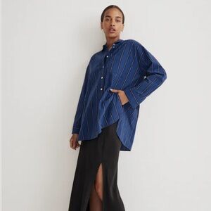 Madewell poplin oversized shirt